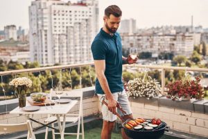 barbacoa en la terraza