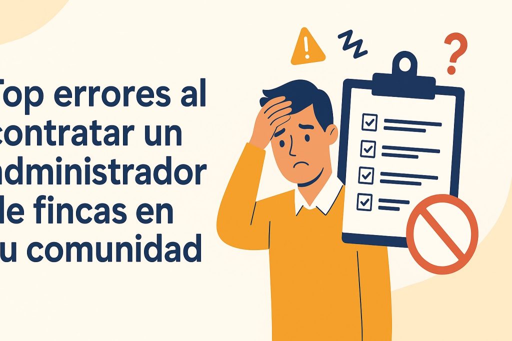 Errores al contratar un administrador de fincas