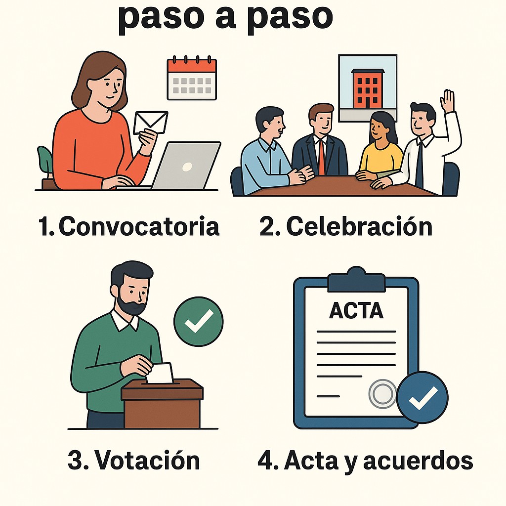 Cómo funciona una Junta de Propietarios