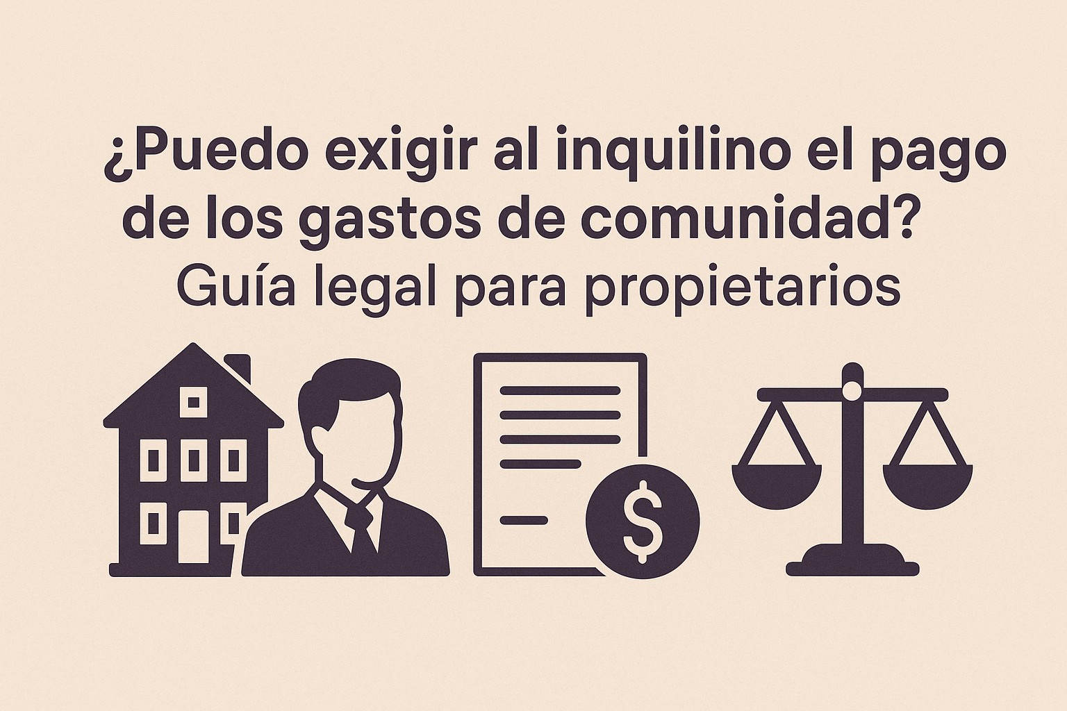 Exigir los gastos de comunidad al inquilino