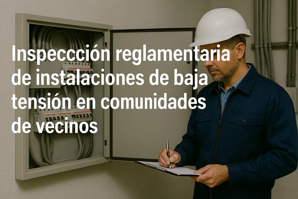 Inspección reglamentaria de instalaciones de baja tensión en comunidades de vecinos