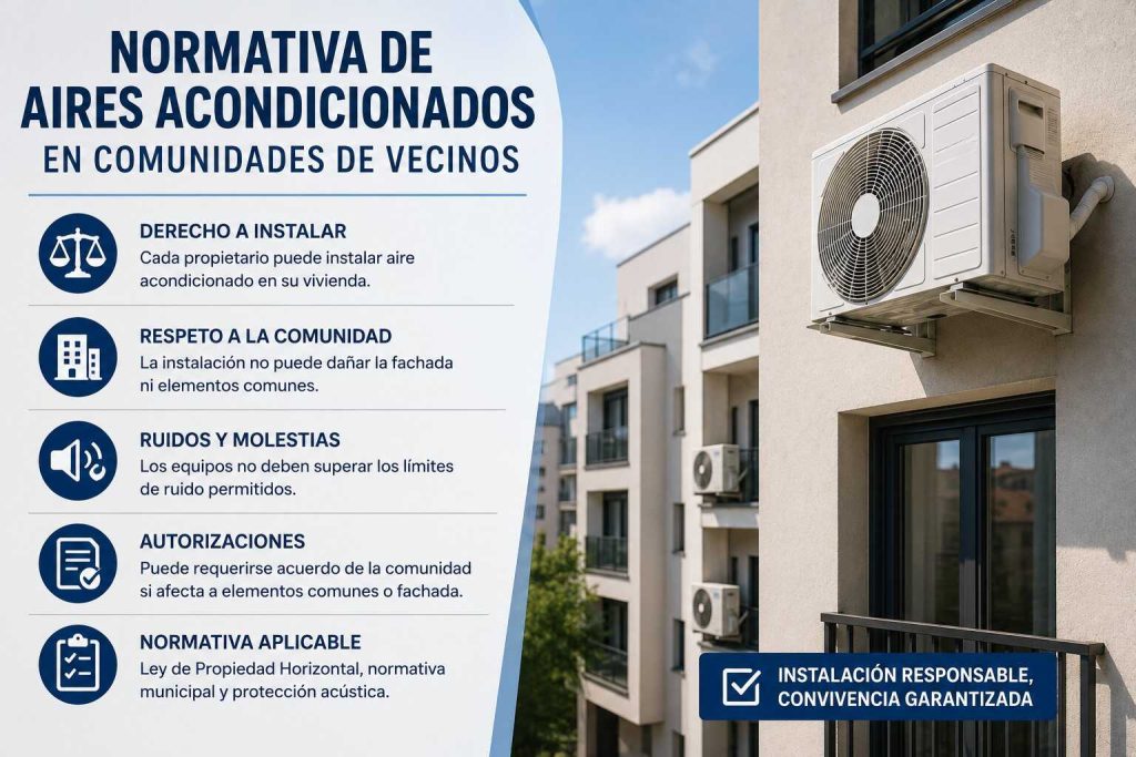 Normativa de aires acondicionados en comunidades de vecinos