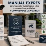 Manual exprés para responder dudas legales sobre cámaras de seguridad en comunidades de vecinos