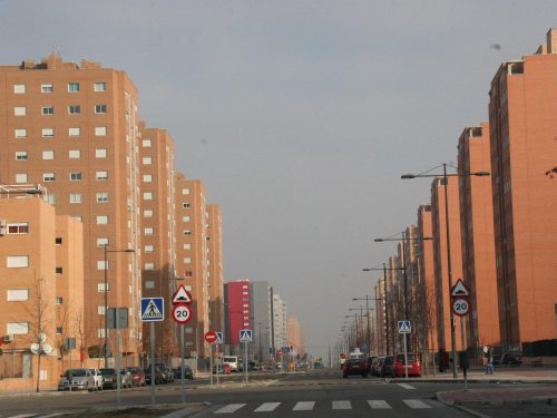 Parla-Este-bloques edificios en un barrio de parla